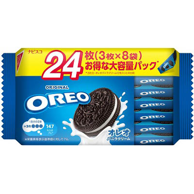 オレオファミリーパックバニラクリーム　２４枚