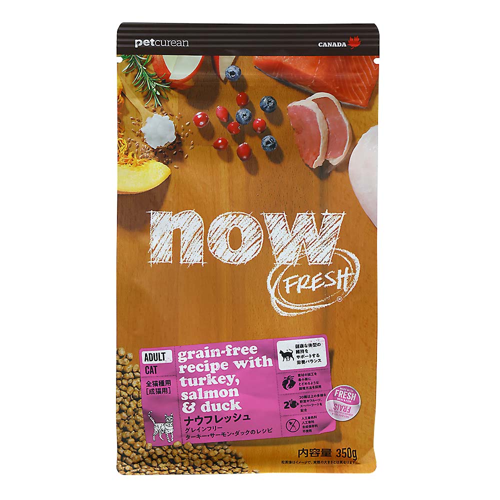ＮＯＷ　ＦＲＥＳＨ　Ｇｒａｉｎ　Ｆｒｅｅ　アダルトキャット　３５０ｇ