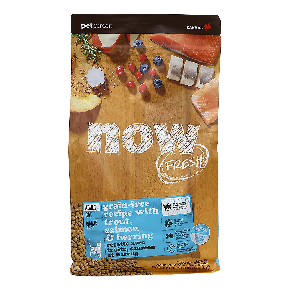 ＮＯＷ　ＦＲＥＳＨ　Ｇｒａｉｎ　Ｆｒｅｅ　フィッシュアダルトキャット　１．３６ｋｇ