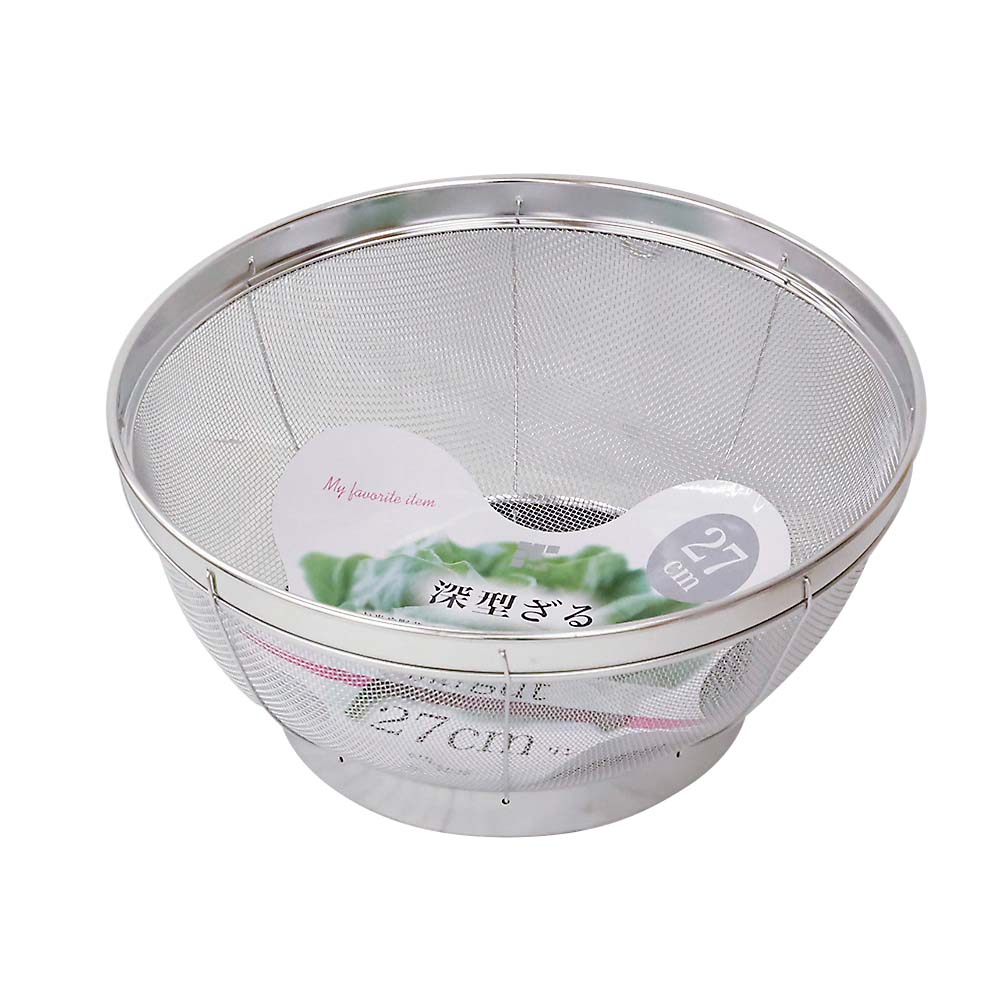 SUIグート深型ざる27cmリング付　SUI-6006