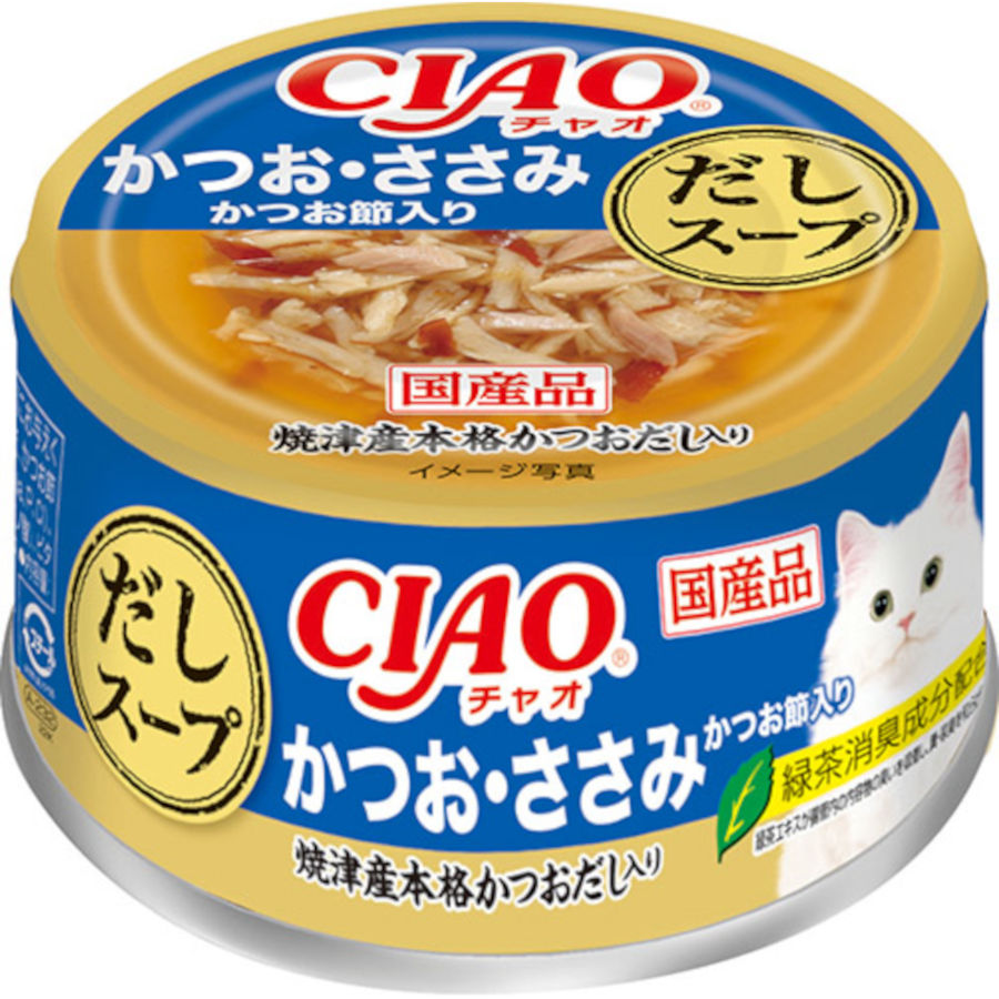 いなばペット CIAOだしスープかつおささみかつお節入り　75g