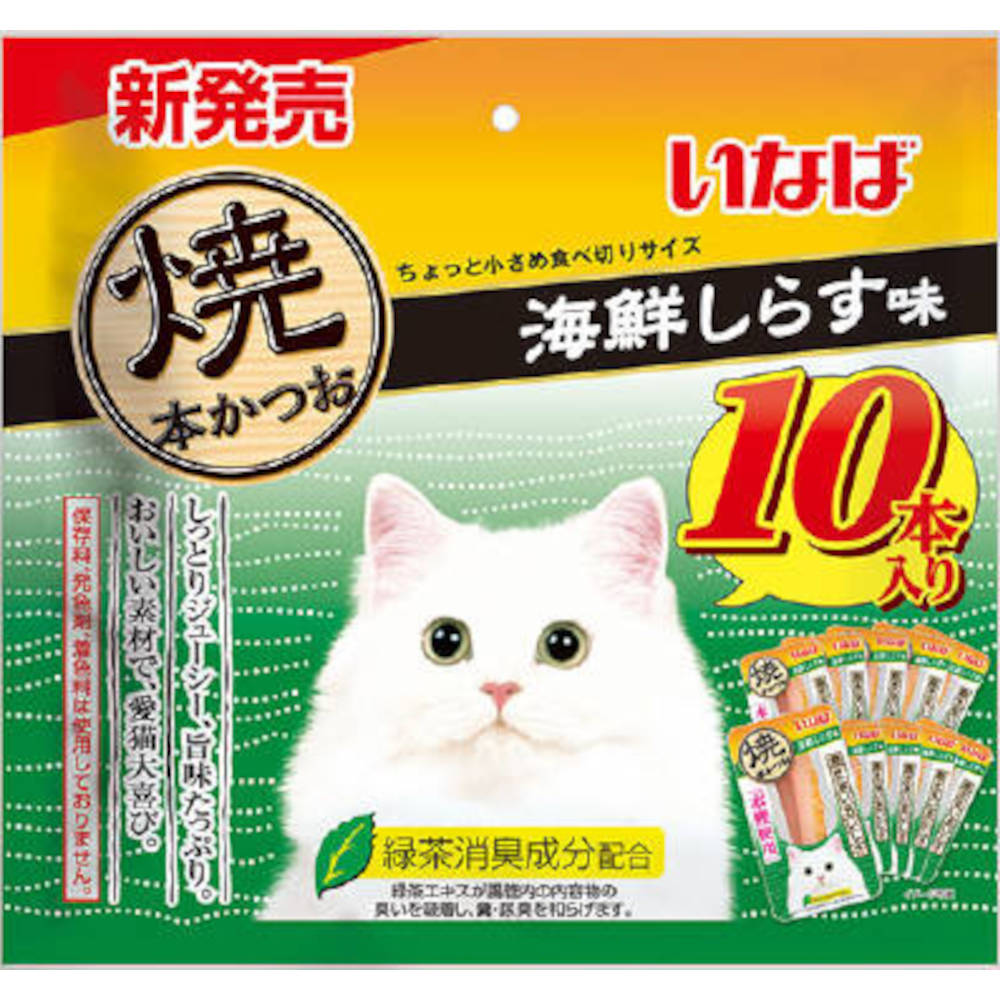 いなば 焼本かつお 10本入り 海鮮しらす味　10本