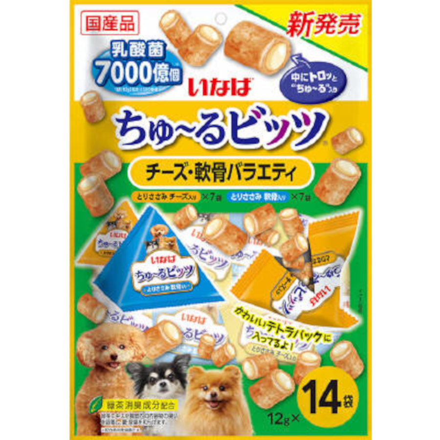 いなば ちゅ~るビッツ チーズ･軟骨バラエティ　12gX14袋