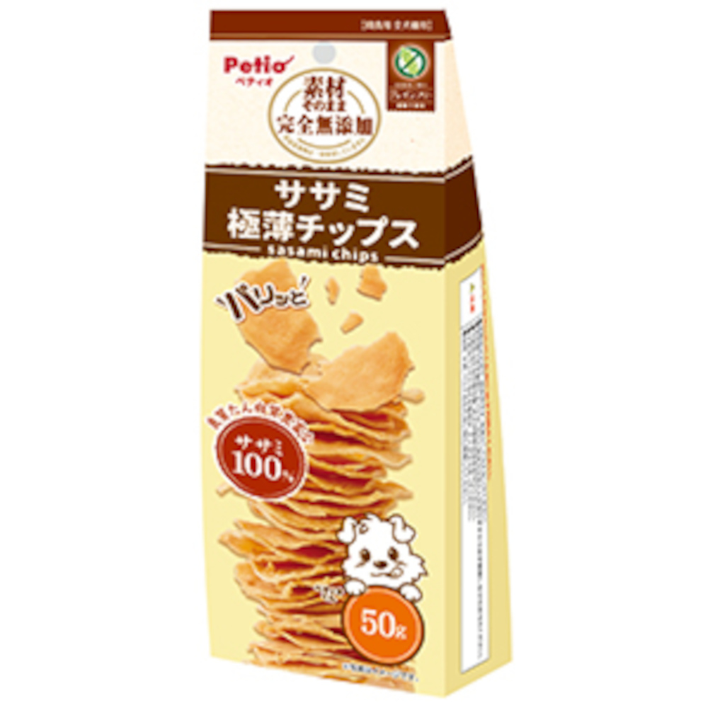 ペティオ 素材そのまま 完全無添加 ササミ パリッと極薄チッ　50g