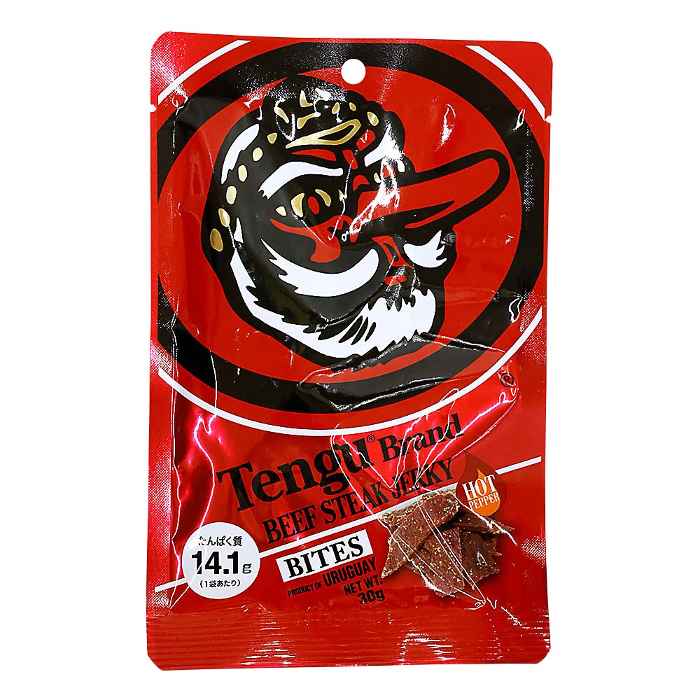 テング ビーフステーキジャーキーバイツホット　30g