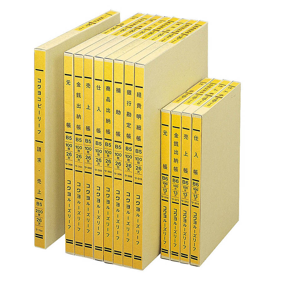 1色リーフ B5 金銭出納帳　リ-301