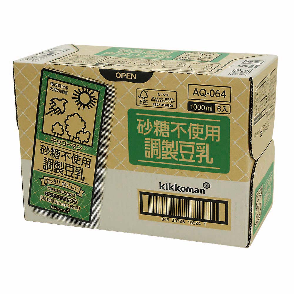 砂糖不使用調整豆乳 1L　6本入
