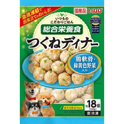 いなばペット つくねディナー 鶏軟骨･緑黄色野菜入り　120g