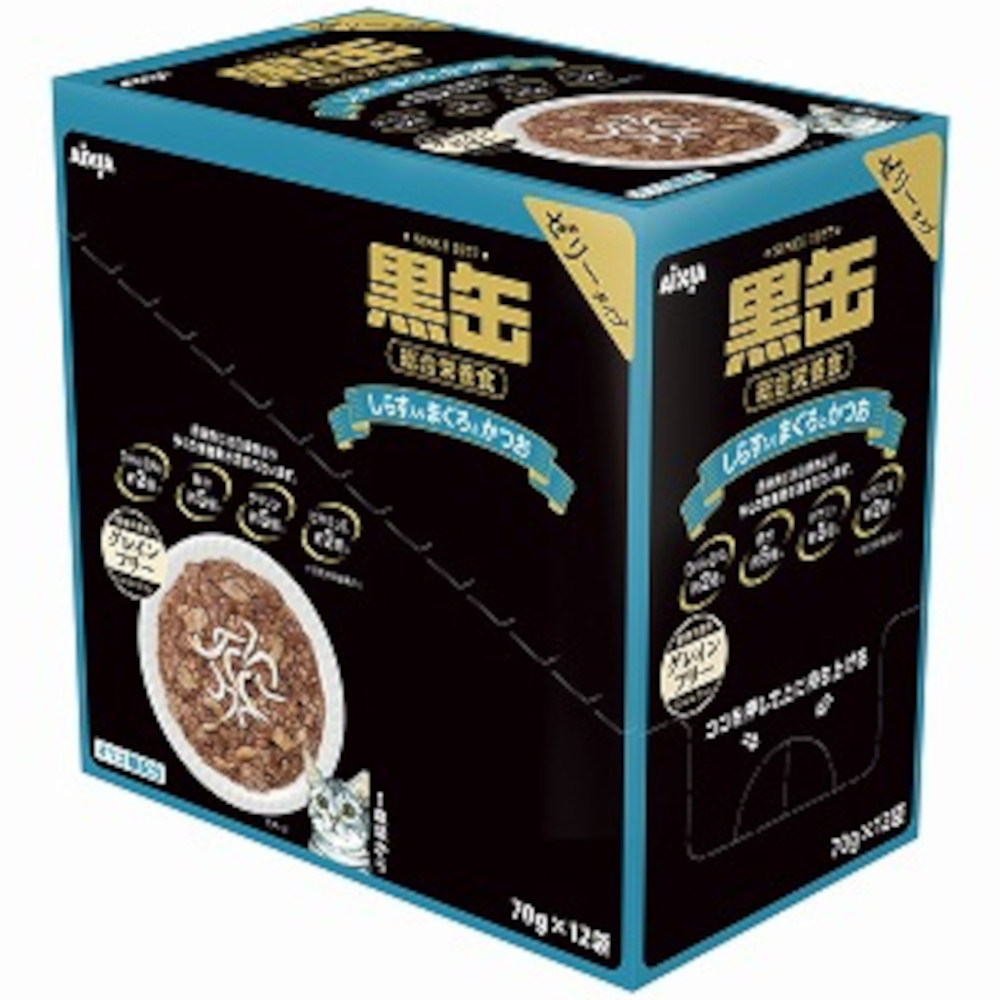 黒缶パウチしらす入りまぐろとかつお　70g*12P