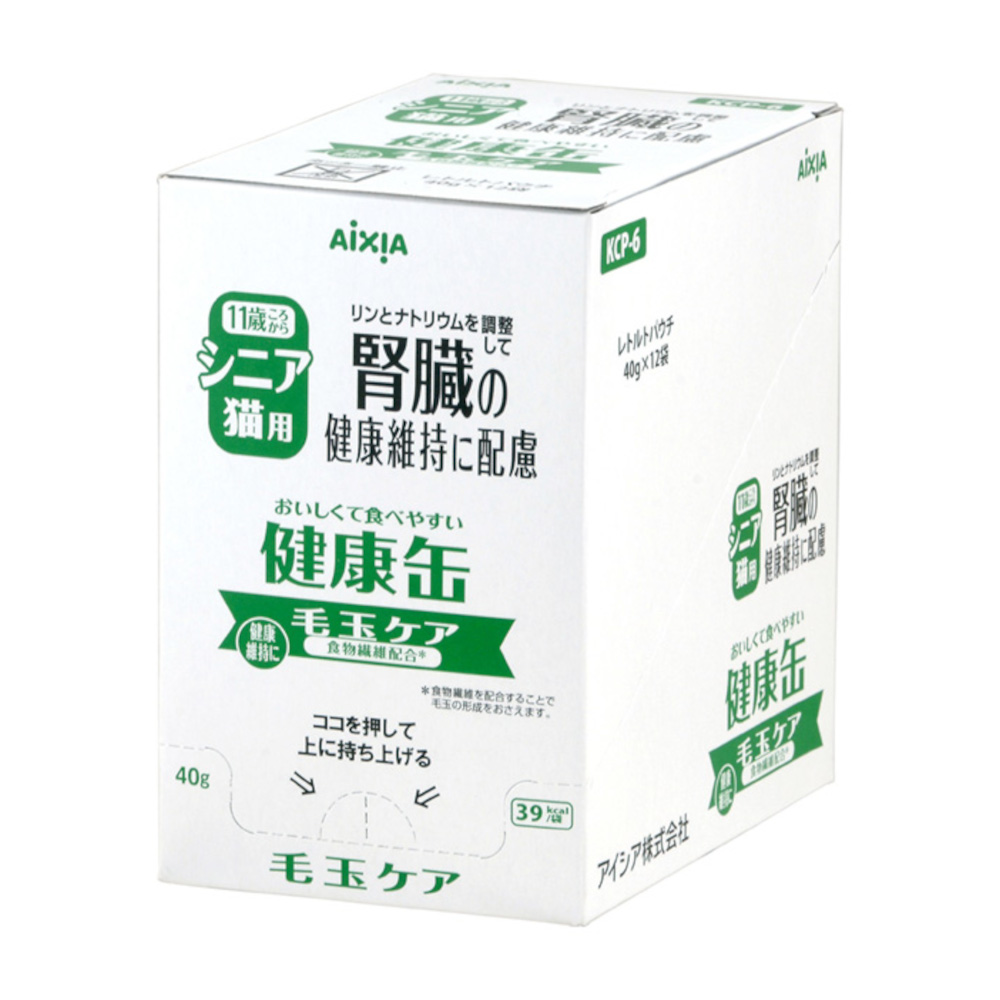 健康缶パウチシニア 毛玉ケア　40g*12P