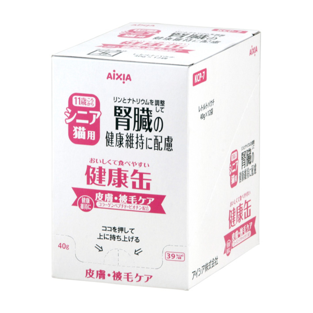 健康缶パウチシニア 皮膚・被毛ケア　40g*12P