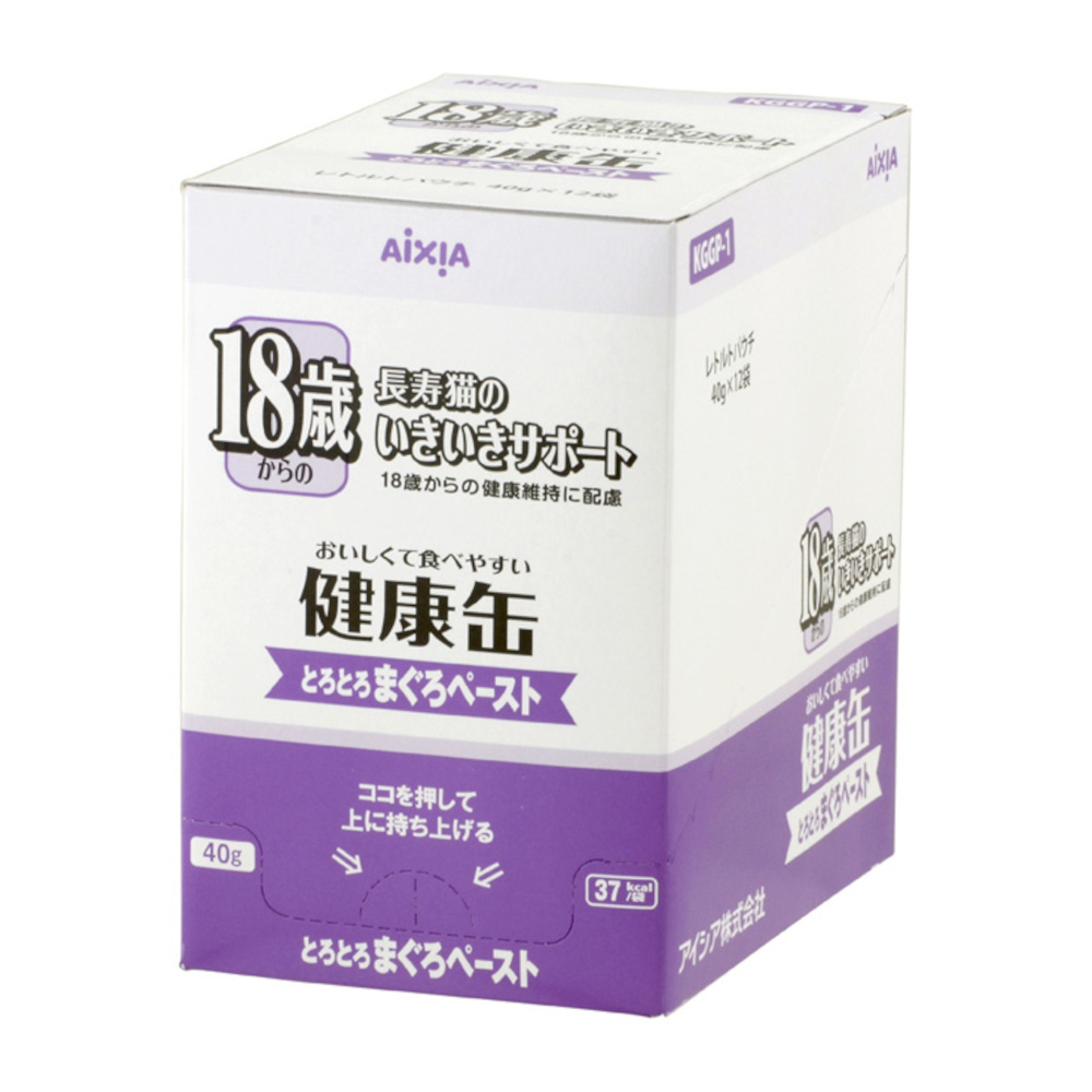 健康缶パウチ18歳まぐろペースト　40g*12P