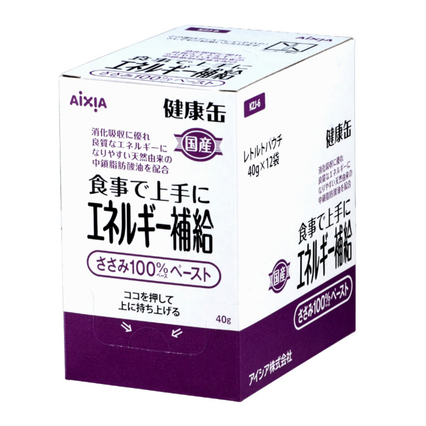国産　健康缶パウチ　エネルギー補給　ささみペースト１２Ｐ　４８０ｇ