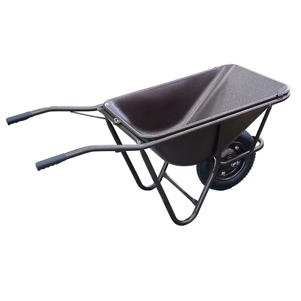 一輪車 深型 ダークレッド WB3502　800x520mm