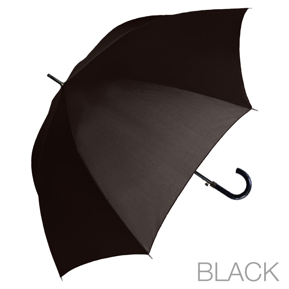 紳士 耐風カラー骨折り畳み傘 ブラック 58cm | ジョイフル本田