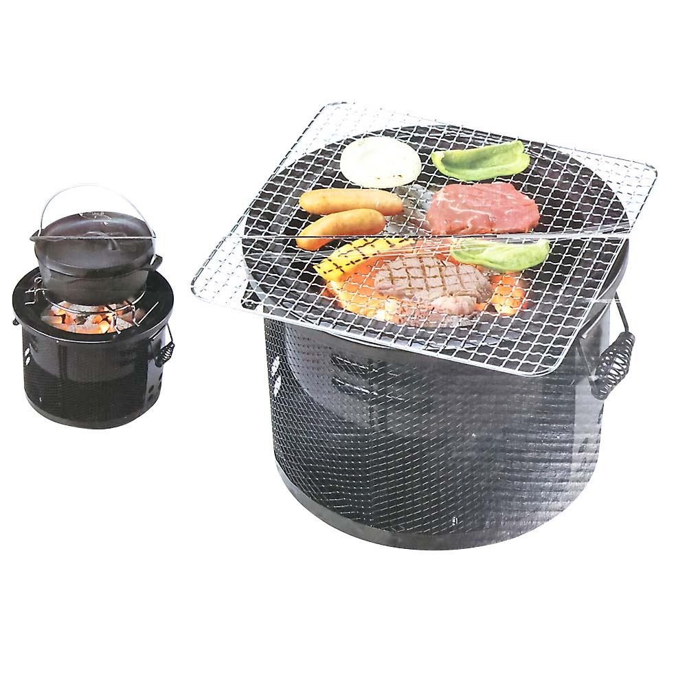 メッシュ七輪ブラック　BD373BK