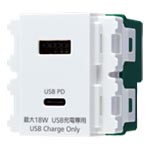埋込充電用ＵＳＢコンセント　Ａ＋Ｃ　２ポート　ＷＮ１４７７ＳＷ