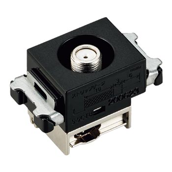 SOーSTYLE 埋込ホーム用高シールドテレビターミナル マットブラック　WCS3013MB