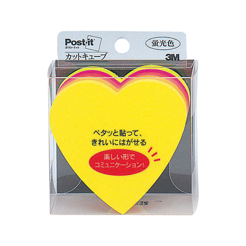 ポストイット カットキューブ ハート　CC-31