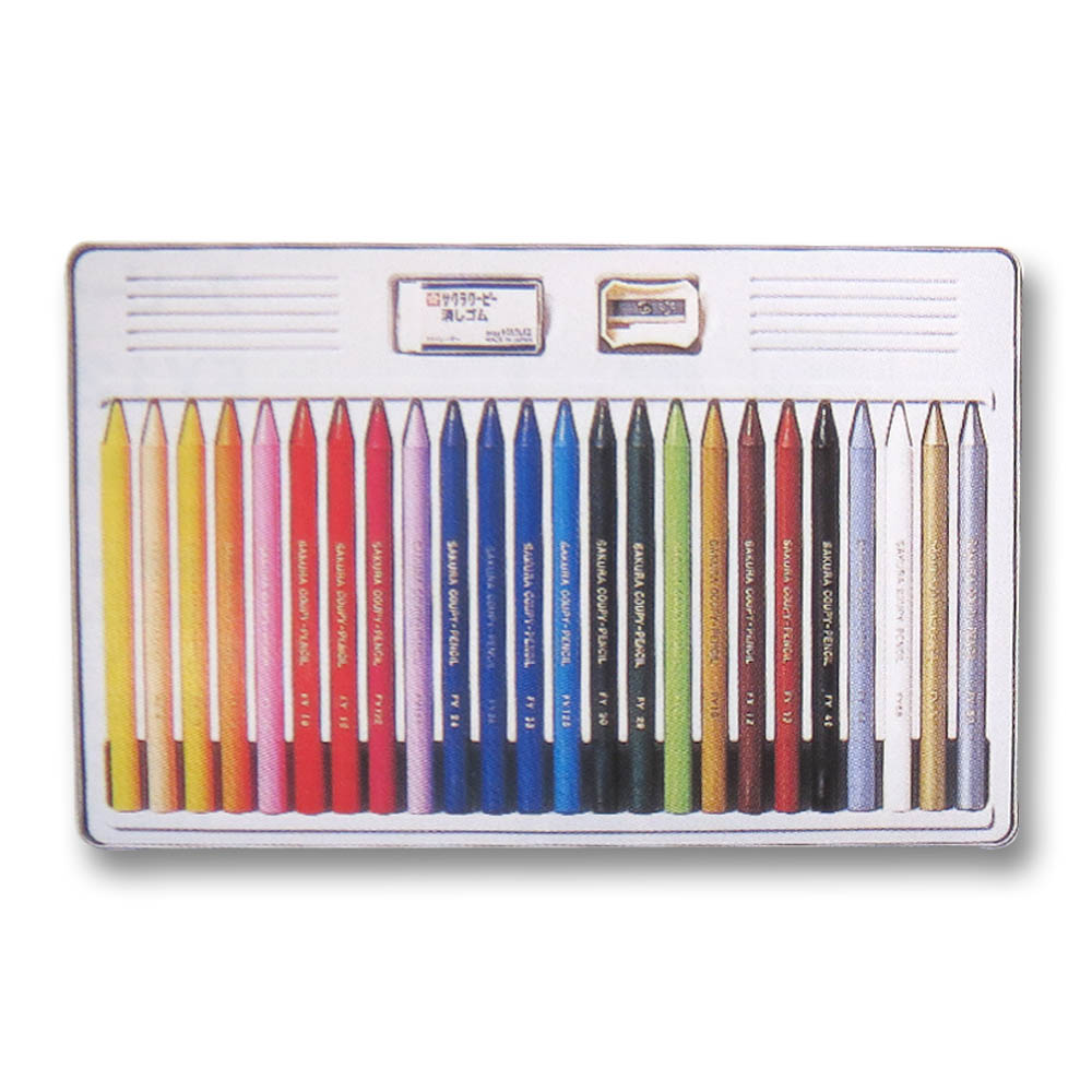 クーピーペンシル 24色 缶入　FY24