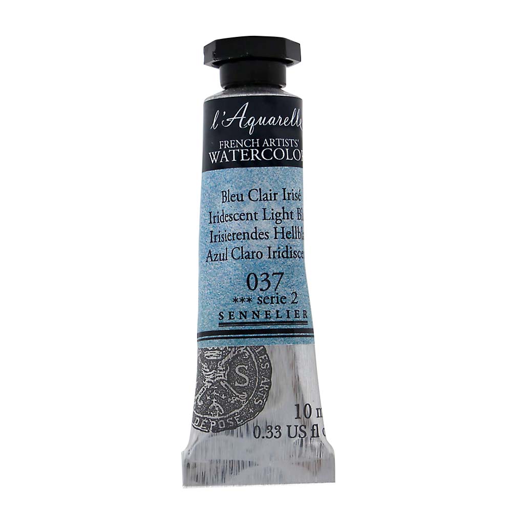 セヌリエ 透明水彩 イリディセントライトブルー 037－S2