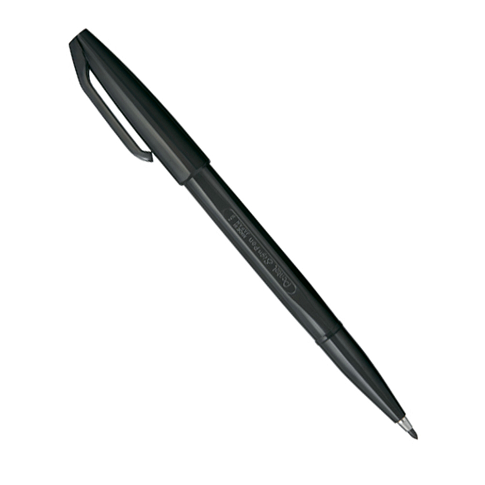 ペンテル サインペン 黒 箱　S520-AD