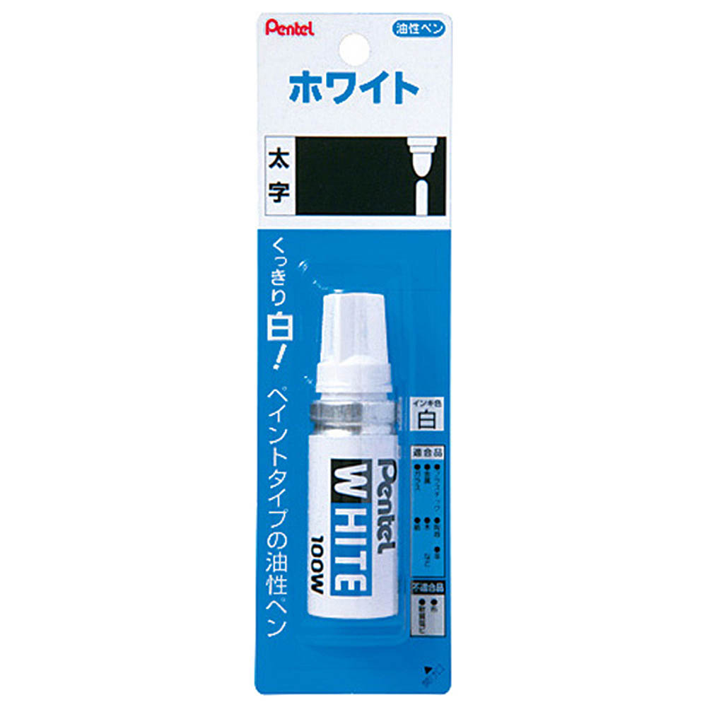 P.テル ホワイト 太字 X100-WD