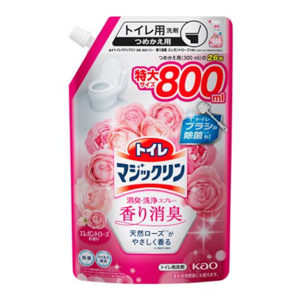 トイレマジ消臭洗浄SP香り消臭エレガントローズスパウト　800ml