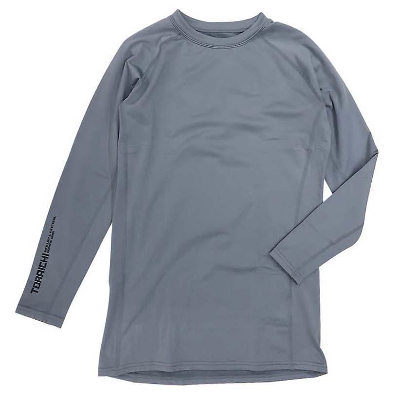 ７９５１長袖クルーネックＴシャツグレーＭ