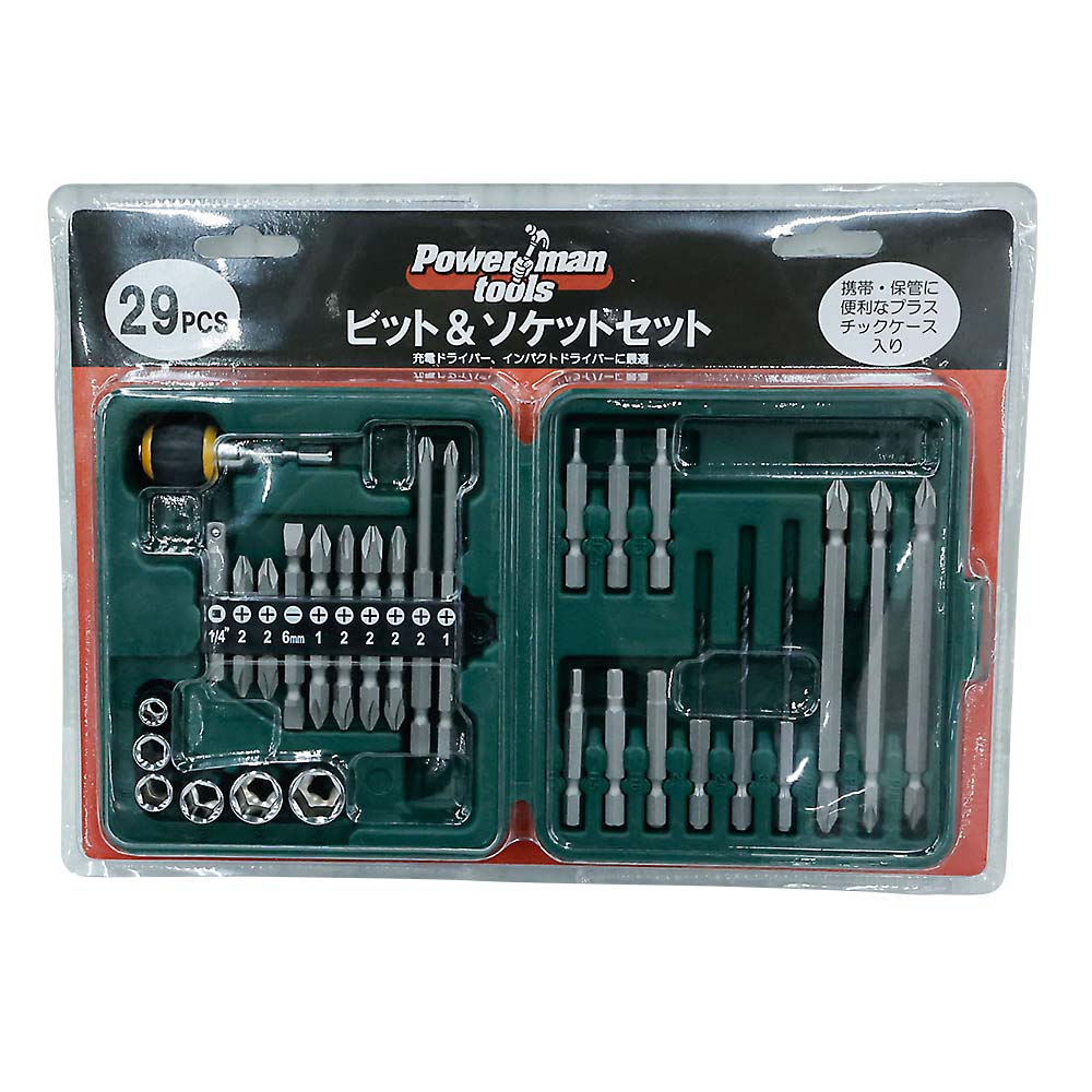 ２９ＰＣＳ　ビット＆ソケットセット　ＳＰ－７７２９