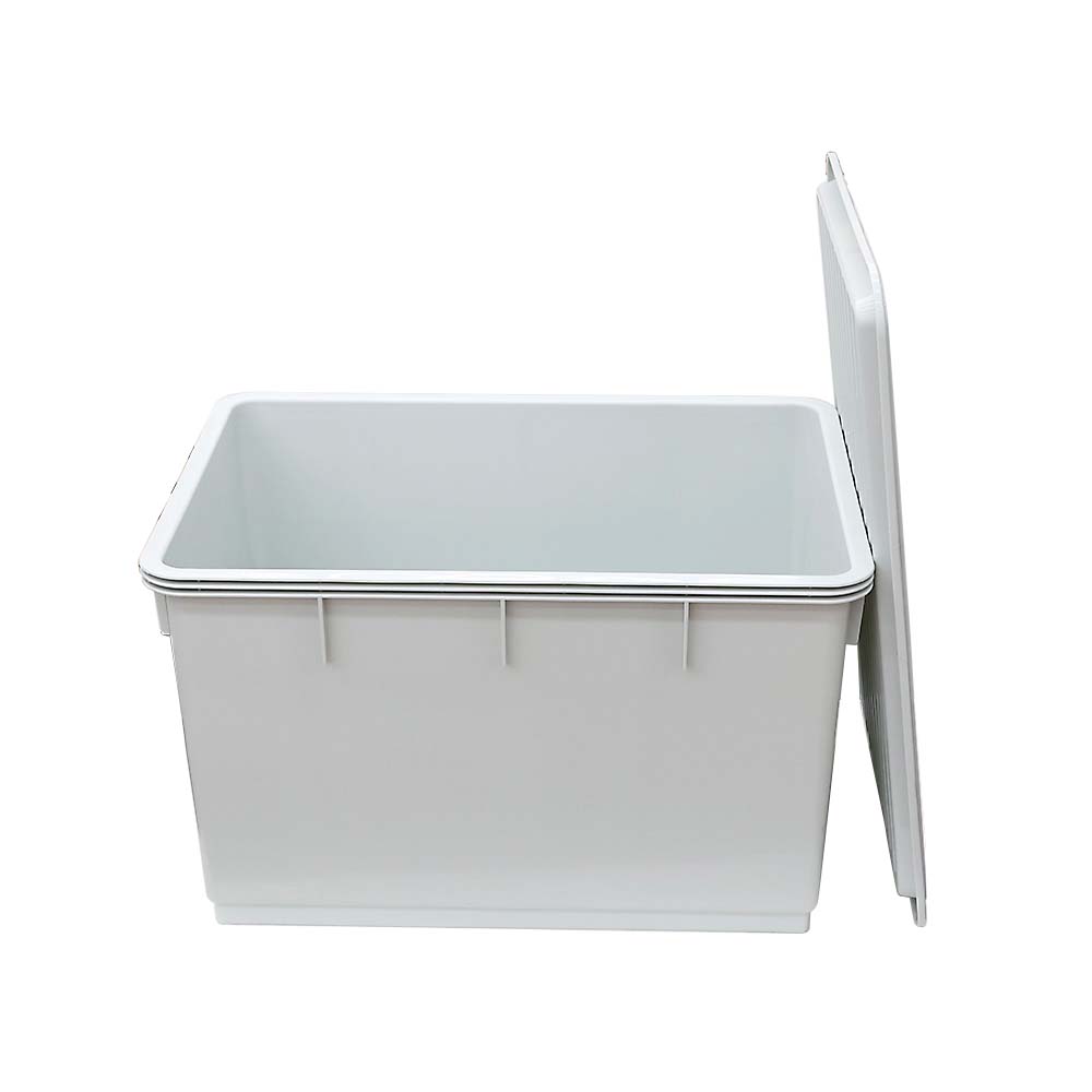 角型漬物容器（グレー）　７２Ｌ