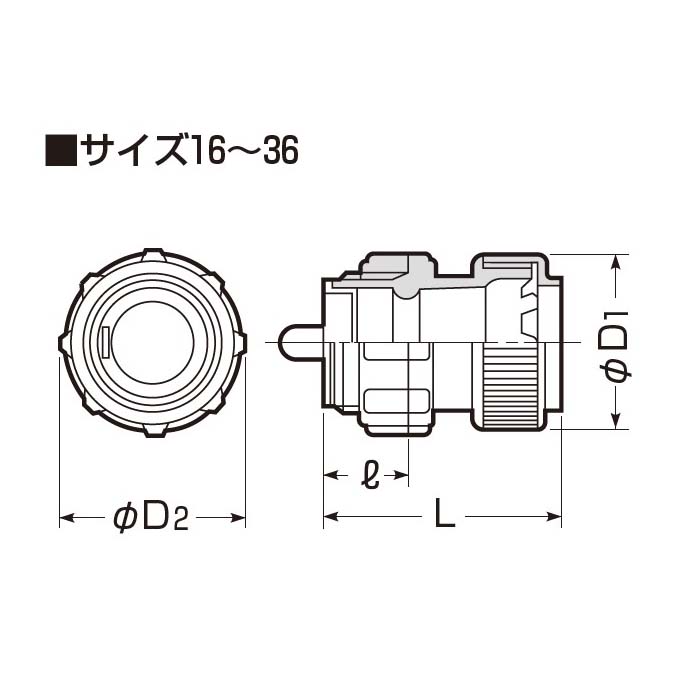 ミラフレキコネクタ　FPK-36Y