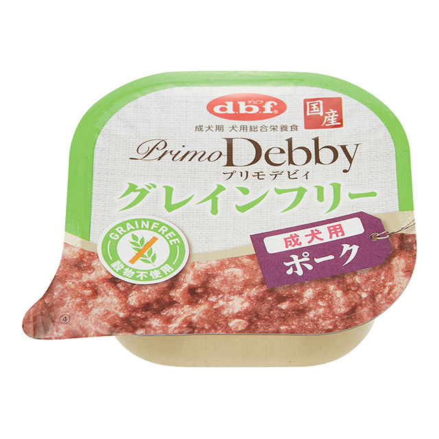 dbf プリモグレインフリー成犬ポーク　95g