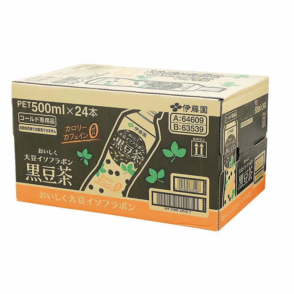 おいしく大豆イソフラボン黒豆茶 500ml ケース24本　500ml 24本入り