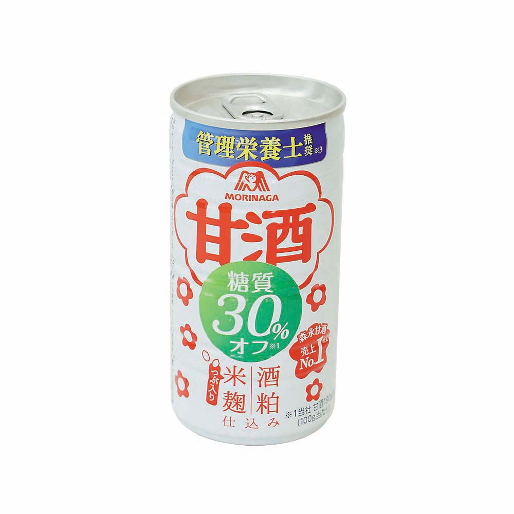 森永 甘酒 糖質30%オフ 缶 185g　185g
