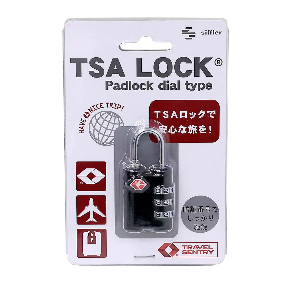 シフレ　ＴＳＡ南京錠　７１１８　ブラック