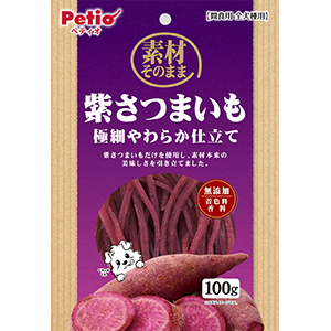 ペティオ 素材そのまま 紫さつまいも 極細やわらか仕立　100g
