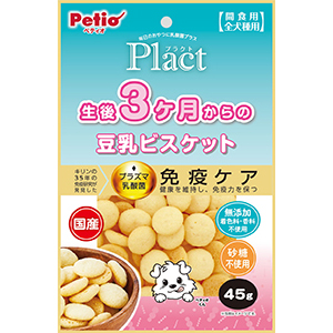 ペティオ プラクト 生後3ヶ月からの豆乳ビスケット　45g