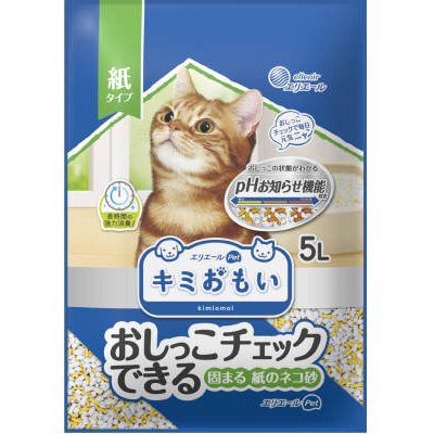 キミおもい固まる紙のネコ砂　５Ｌ
