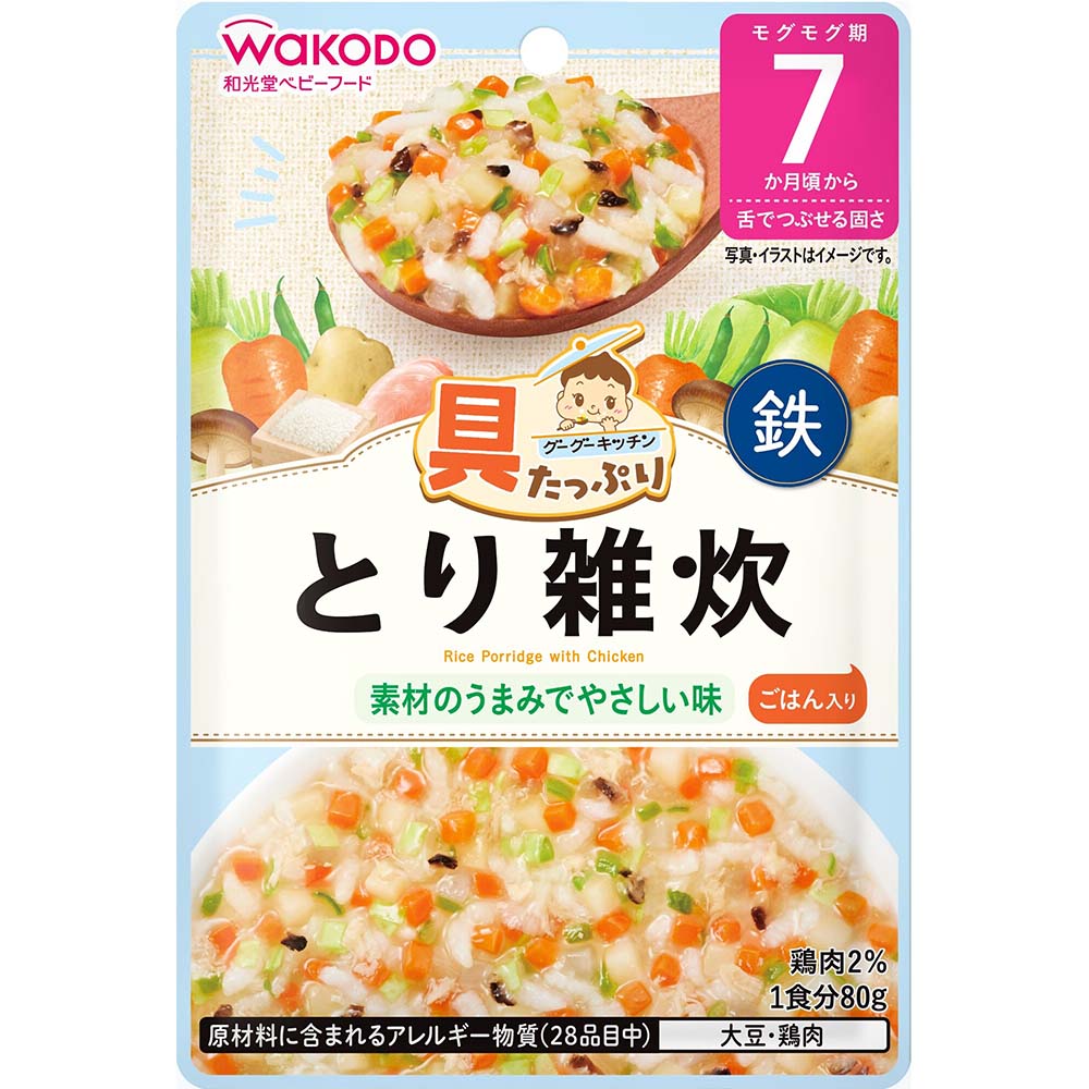 具たっぷりグーグーキッチン　とり雑炊　８０ｇ