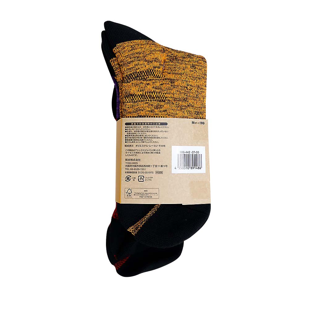 アシックスソックス高耐久X暖18丈 3P 26-28cm　586-442-27-00