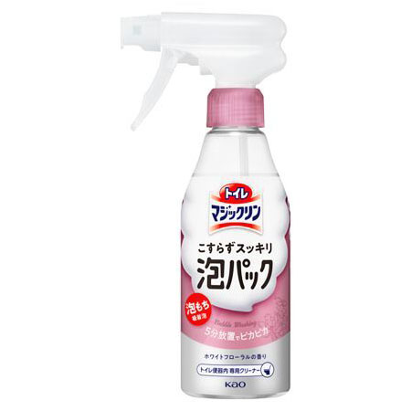 トイレマジックリンこすらずスッキリ泡パックホワイトフローラル本体　３００ml