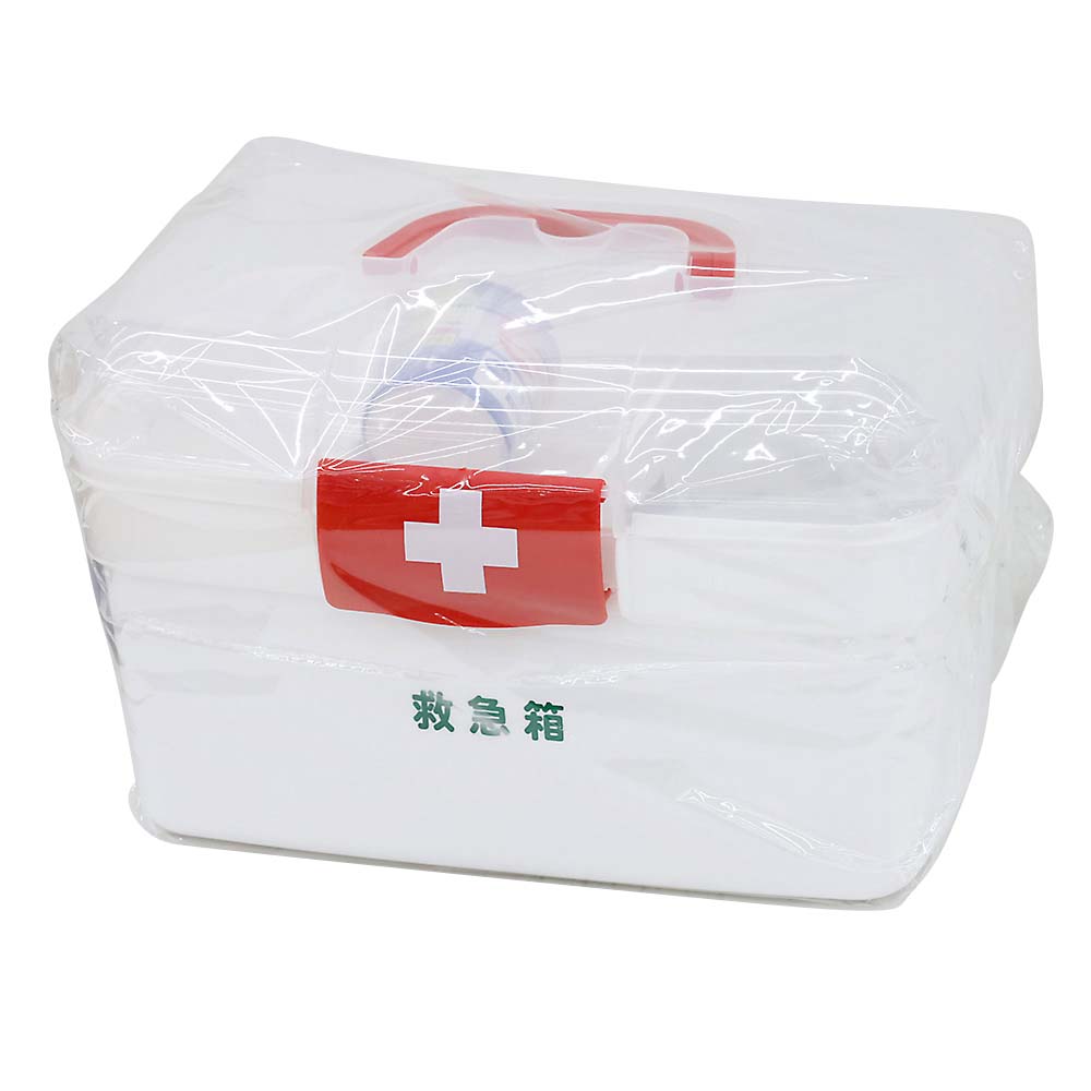 ＬＥポリ救急箱Ｌ（衛生材料セット付）　１個