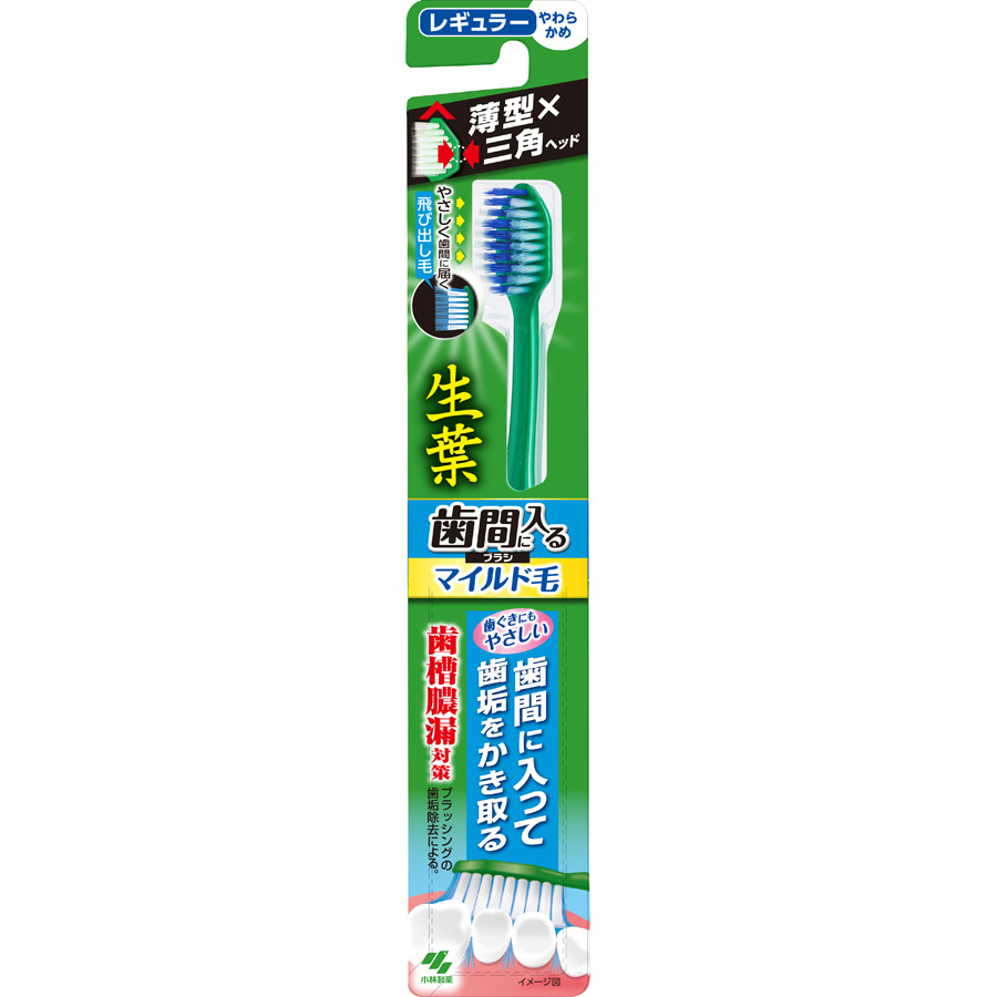 生葉歯間に入るブラシ　マイルド毛　レギュラー