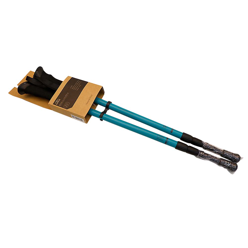 トレッキングポールＩ型　システム３　２本組　ターコイズ　ＢＤ４６５ＴＱ