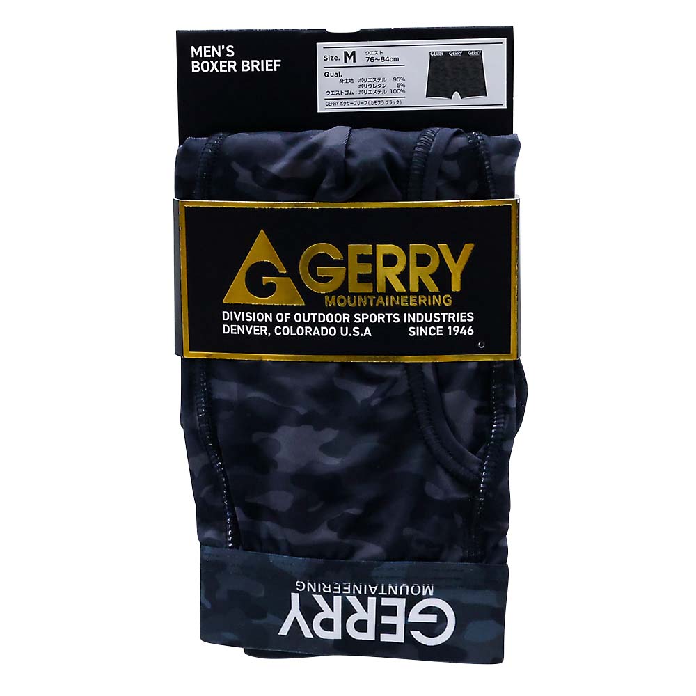 GERRY G22BB ボクサーブリーフ(カモブラック)M　カモブラック M