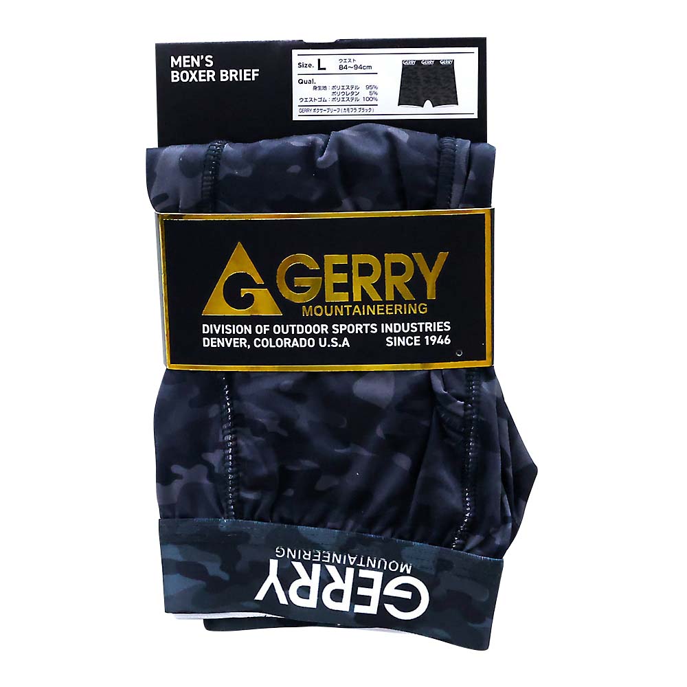 GERRY G22BB ボクサーブリーフ(カモブラック)L　カモブラック L
