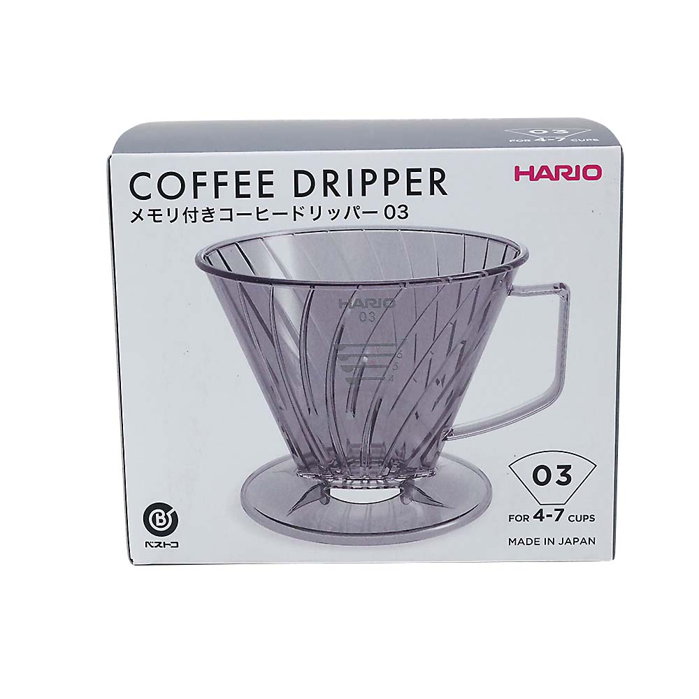 メモリ付きコーヒードリッパー03 4-7人用 クリアグレー