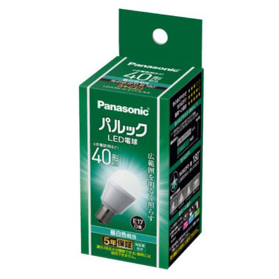 パルックＬＥＤ電球　Ｅ１７昼白色　ＬＤＡ４ＮＧＥ１７ＳＫ４