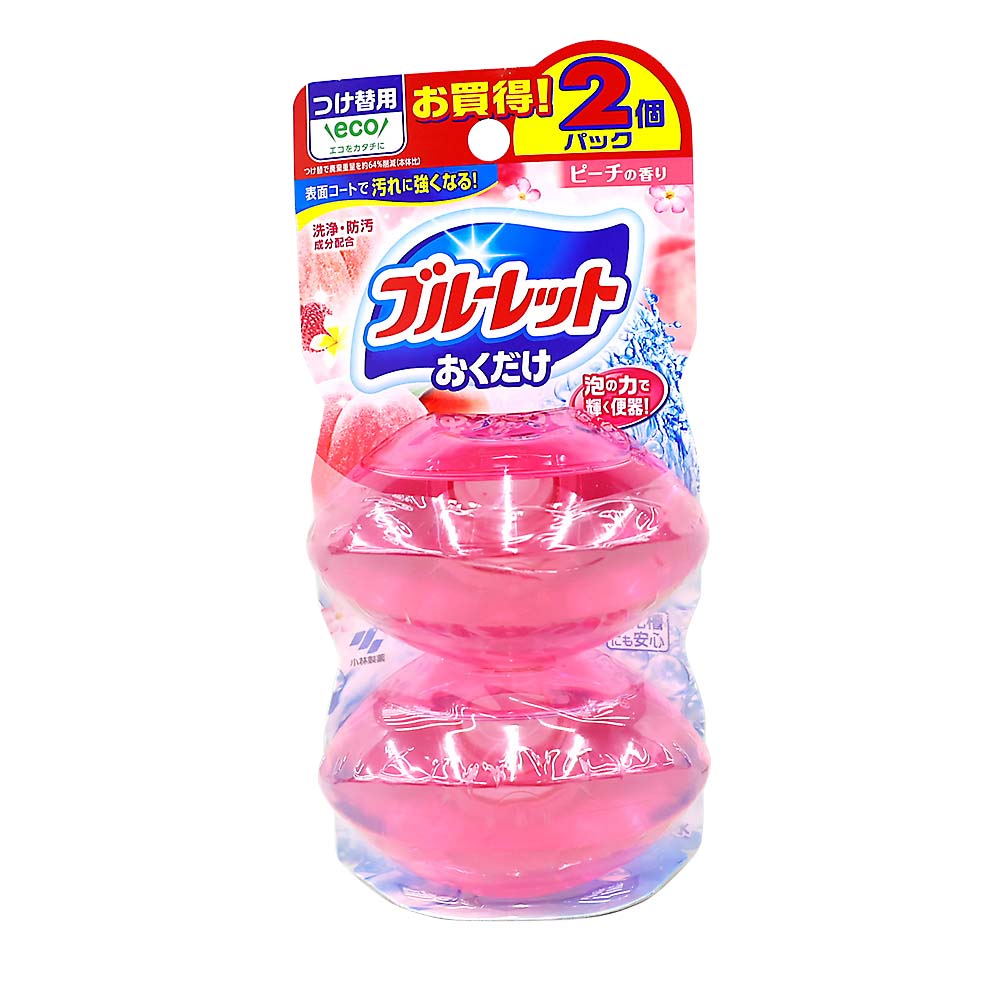 液体ブルーレットおくだけ　つけ替用２個　ピーチの香り　７０mlＸ２